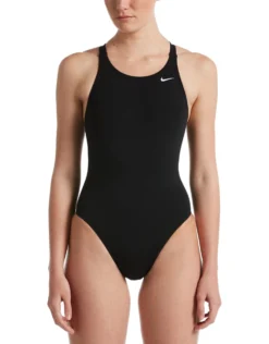 Nike Hydrastrong Solid Fastback Swimsuit - Black