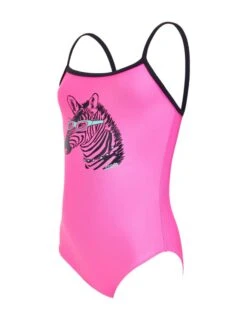 Zoggs Tots Girls Zebra Classicback Swimsuit - Pink -Swimming Equipment Store 1 76acee17 5164 4431 b615 958eb9ad1c54 1