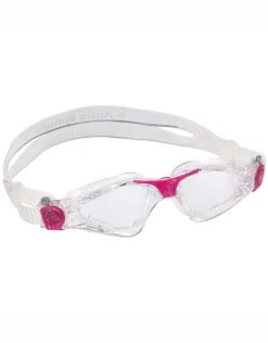AQUA SPHERE Kayenne Small Fit Goggle - Clear Lens -Swimming Equipment Store 20225 Kayenne Compact EP1240022LC Clear Trans Pink 3
