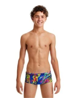 Funky Trunks Boys Paint Smash Sidewinder Swim Trunks