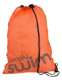 Swim Mesh Bag -Swimming Equipment Store 58058 SIMPLY SWIM MESH BAG ORANGE