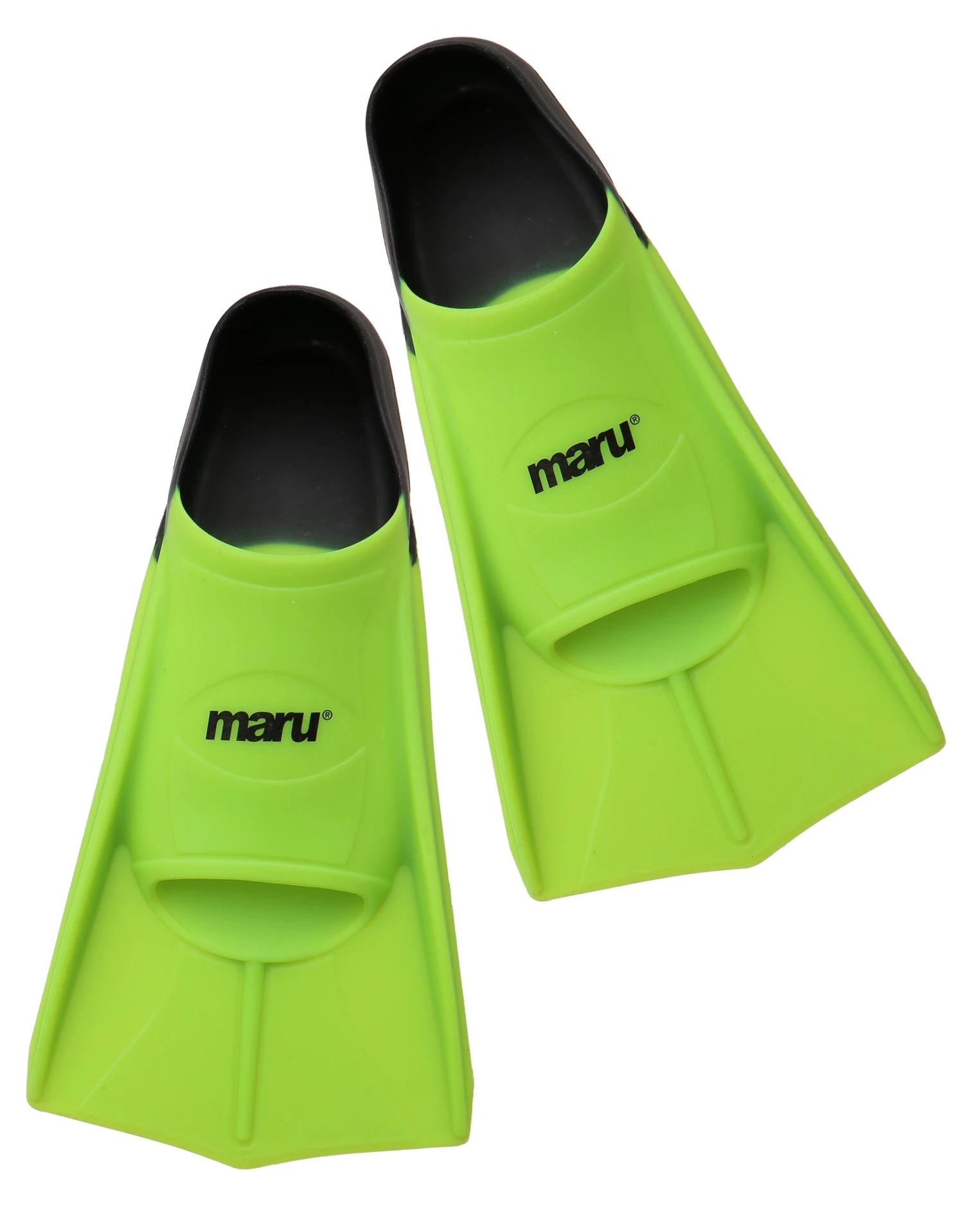 Training Fins - Lime/Black 1 Training Fins - Lime/Black
