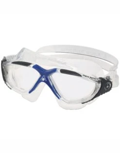AQUA SPHERE Vista Swim Mask - Clear Lens -Swimming Equipment Store 9917 Vista MS1730012LC Clear Gray Blue 1