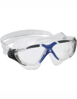 AQUA SPHERE Vista Swim Mask - Clear Lens -Swimming Equipment Store 9917 Vista MS1730012LC Clear Gray Blue 3 1