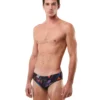 AQUA SPHERE Essential 8cm Swim Brief - Multicolour/Navy