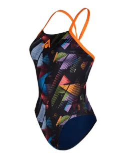 AQUA SPHERE Essential Tie Back Swimsuit - Multicolour/Navy -Swimming Equipment Store Aqua Sphere Essential Tie Back Swimsuit Multicolour Navy 1