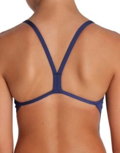 Arena Girls Team Challenge Solid Swimsuit - Navy/White -Swimming Equipment Store Arena Girls Team Challenge Solid Swimsuit Navy White 1