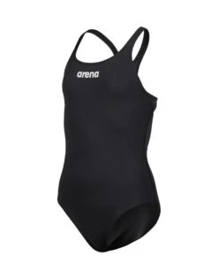 Arena Girls Team Swim Pro Solid Swimsuit - Black/White -Swimming Equipment Store Arena Girls team Swim Pro Solid Swimsuit Black 7