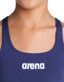 Arena Girls Team Swim Pro Solid Swimsuit - Navy/White -Swimming Equipment Store Arena Grils Team Swim pro Solid Swimsuit Navy White 1