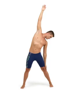 Arena Kikko Pro Graphic Print Swim Jammer - Navy/Green -Swimming Equipment Store Arena Kikko Pro Graphic Print Swim Jammer Navy Green 4