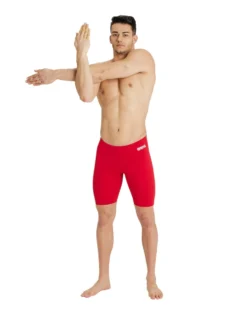 Arena Team Solid Swim Jammer - Red/White -Swimming Equipment Store Arena Team Solid Swim Jammer Red White 3
