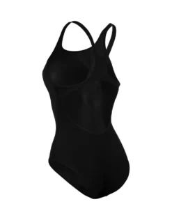 Arena Team Swim Pro Solid Swimsuit - Black/White -Swimming Equipment Store Arena Team Swim Pro Solid Swimsuit Black White 3