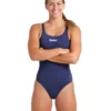 Arena Team Swim Pro Solid Swimsuit - Navy/White
