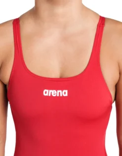 Arena Team Swim Pro Solid Swimsuit - Red/White -Swimming Equipment Store Arena Team Swim Pro Solid Swimsuit Red White 4