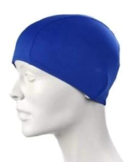 BeCo Polyester Fabric Adults Swim Cap -Swimming Equipment Store BECO100 PolyesterFabricAdultsSwimCapBlue