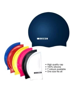 BeCo Adult Silicone Swimming Cap -Swimming Equipment Store BECOAdultSiliconeSwimmingCapAllColours