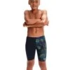 Speedo Boys Allover Digi Jammer - Navy/Green
