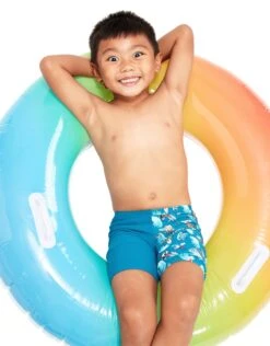 Speedo Tots Boys Digital Allover Jammer - Pluto Blue -Swimming Equipment Store BoysDigitalAlloverJammer 5