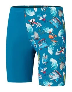 Speedo Tots Boys Digital Allover Jammer - Pluto Blue -Swimming Equipment Store BoysDigitalAlloverJammer 7