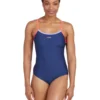 Zoggs Cannon Strike Back Swimsuit - Navy/Purple/Red