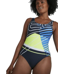 Speedo Core Placement U-Back Swimsuit - Navy -Swimming Equipment Store CorePlacementU Back Navy
