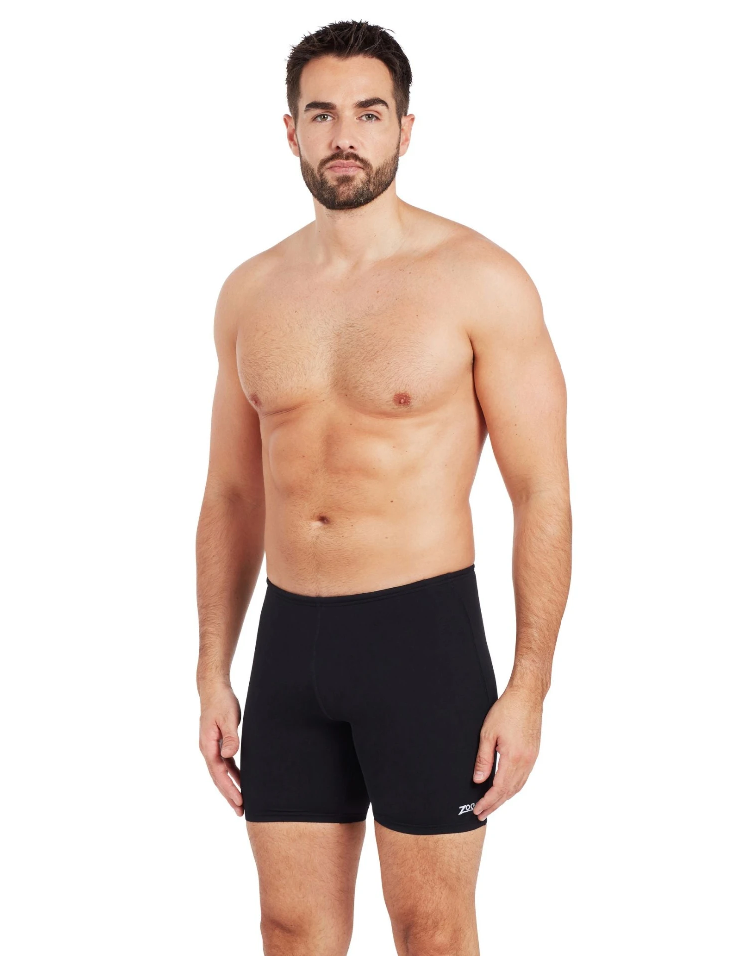 Zoggs Cottesloe Mid Swim Jammer - Black 1 Zoggs Cottesloe Mid Swim Jammer - Black