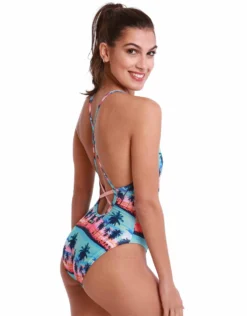 Santa Monica Revibe Low X-Back Swimsuit - Multi -Swimming Equipment Store DolfinUgliesSantaMonicaRevibeLowX BackSwimsuit Multi 3