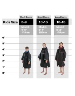 Kids Advance Long Sleeve Robe 10-13 Yrs -Swimming Equipment Store Dryrobe Kids Size Chart 10 13