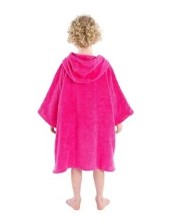 Kids Organic Cotton Short Sleeve Towel Poncho - 5-9 Yrs -Swimming Equipment Store Dryrobe kids cotton towel robe 5 9 7