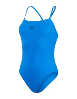 Speedo ECO Endurance Plus Thinstrap Swimsuit - Bondi Blue -Swimming Equipment Store ECOEndurancePlusThinstrapSwimsuit BondiBlue 2