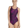 Speedo Endurance 10 Boom Allover Muscleback Swimsuit - Black/Pink
