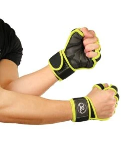 Fitness-Mad Power Lift Gloves In Black