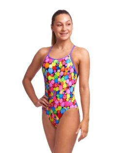 FUNKITA Girls Bubble Tea Diamond Back Swimsuit -Swimming Equipment Store Funkita Girls Bubble Tea Diamond Back Swimsuit 1