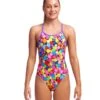 FUNKITA Girls Bubble Tea Diamond Back Swimsuit