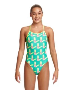 FUNKITA Girls Juicy Jam Diamond Back Swimsuit
