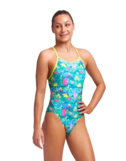 FUNKITA Girls Prehistoric Party Diamond Back Swimsuit -Swimming Equipment Store Funkita Girls Prehistoric Party Diamond Back Swimsuit 2