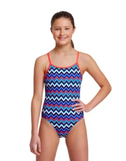 FUNKITA Girls Nautical Mile Diamond Back Swimsuit -Swimming Equipment Store Funkita nautical mile dimamond back swimsuit 1