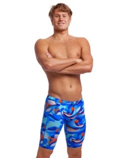 Funky Trunks Battle Blue Swim Jammers -Swimming Equipment Store FunkyTrunksBattleBlueSwimJammers 1