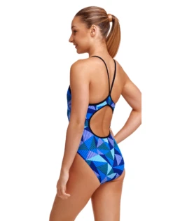 FUNKITA Girls Blue Bars Diamond Back Swimsuit -Swimming Equipment Store GirlsBlueBarsDiamondBackSwimsuit 4