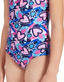 Zoggs Girls Fiery Star Tie Back Swimsuit -Swimming Equipment Store GirlsFieryStarTieBackSwimsuit 4 1