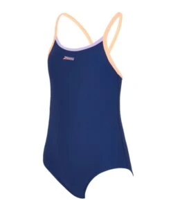 Zoggs Girls Kerrawa Strikeback Swimsuit - Navy/Purple/Coral 8 Zoggs Girls Kerrawa Strikeback Swimsuit - Navy/Purple/Coral -Swimming Equipment Store GirlsKerrawaStrikebackSwimsuit NavyPurpleCoral 3