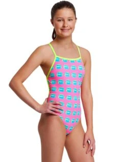 FUNKITA Girls Kiss Kiss Strapped In Swimsuit -Swimming Equipment Store GirlsKissKissStrappedInSwimsuit 1