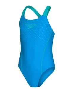 Speedo Girls Medley Logo Medalist Swimsuit - Blue/Green -Swimming Equipment Store GirlsMedleyLogoMedalistSwimsuit BlueGreen 5