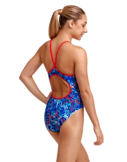 FUNKITA Girls Mr Squiggle Diamond Back Swimsuit -Swimming Equipment Store GirlsMrSquiggleDiamondBackSwimsuit 4