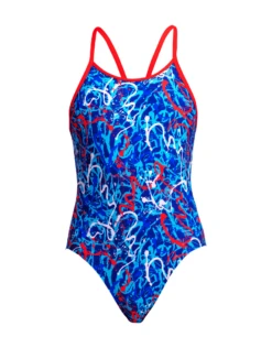 FUNKITA Girls Mr Squiggle Diamond Back Swimsuit -Swimming Equipment Store GirlsMrSquiggleDiamondBackSwimsuit 5