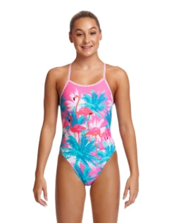 FUNKITA Girls Pretty Pink Single Strap Swimsuit -Swimming Equipment Store GirlsPrettyPink 2