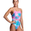 FUNKITA Girls Pretty Pink Single Strap Swimsuit