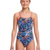 FUNKITA Girls Spin Doctor Diamond Back Swimsuit