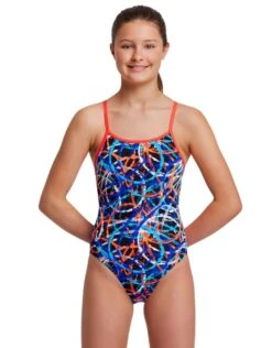 FUNKITA Girls Spin Doctor Diamond Back Swimsuit -Swimming Equipment Store GirlsSpinDoctorDiamondBackSwimsuit 3