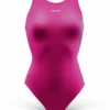 Head Girls Solid Splice Swimsuit - Magenta